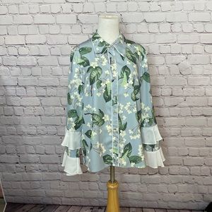 Unique floral blouse